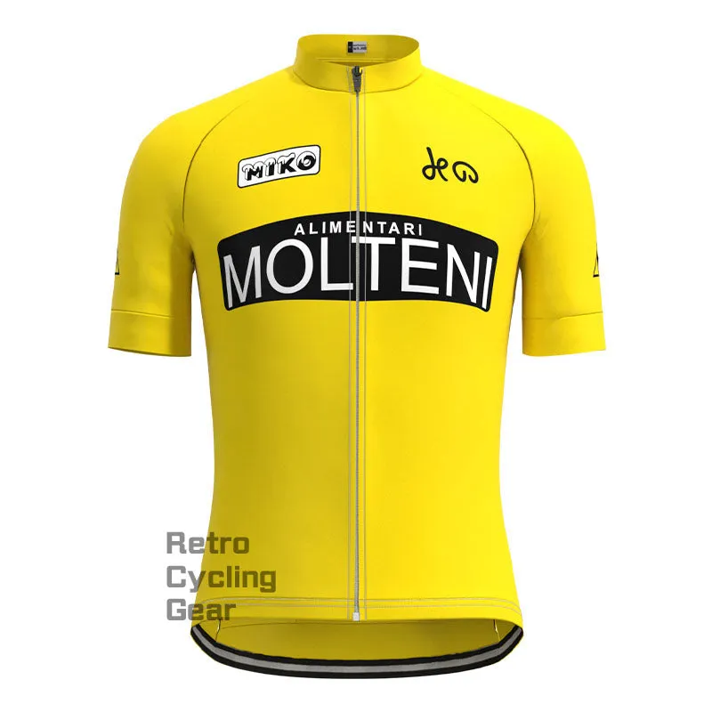 Molteni Yellow Retro Long Sleeve Cycling Kit