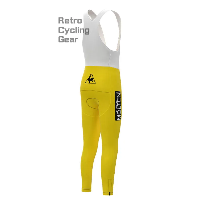 Molteni Yellow Retro Long Sleeve Cycling Kit