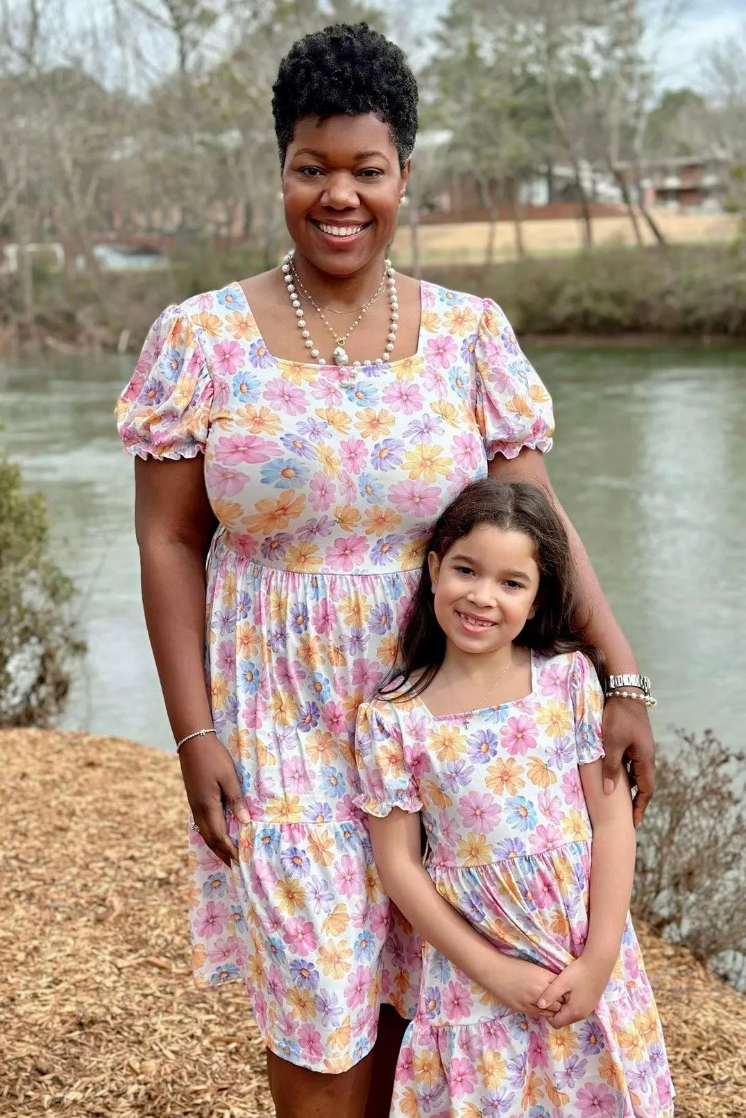 Mom & Me - Colorful Daisy Dress