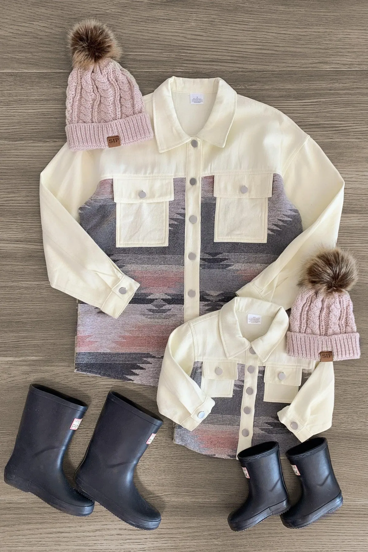 Mom & Me - Cream Southwestern Jacket