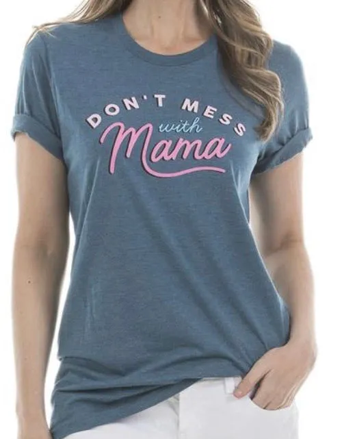 Mom hats! Dont mess with Mama | Embroidered distressed womens trucker cap | 4 colors!  Black • Wine • Light pink • Teal | Mama bear | Mommin ain’t easy | Tired as a mother