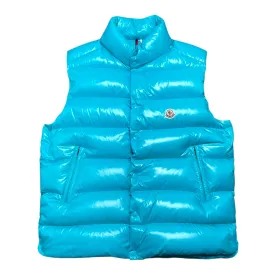 Moncler Tibb Gillet Down Vest Teal Pre-Owned