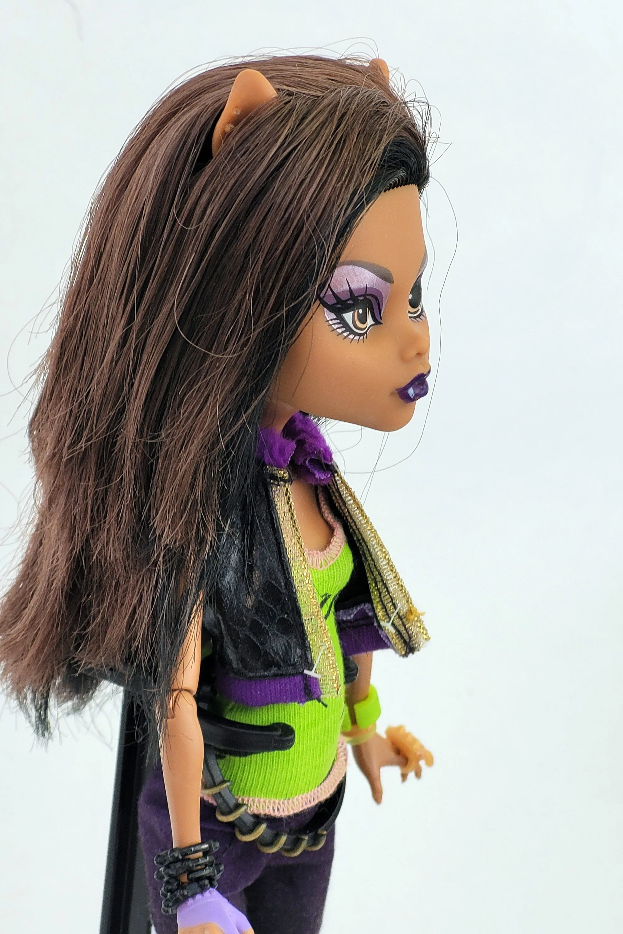 Monster High Doll Clawdeen Wolf I love Fashion for Collectors, OOAK Repaints, Playing, Original Accessories and Clothes, Extremely Rare Doll