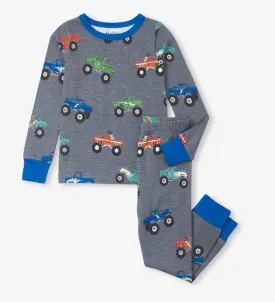 Monster Trucks Stretch Cotton Pajama Set