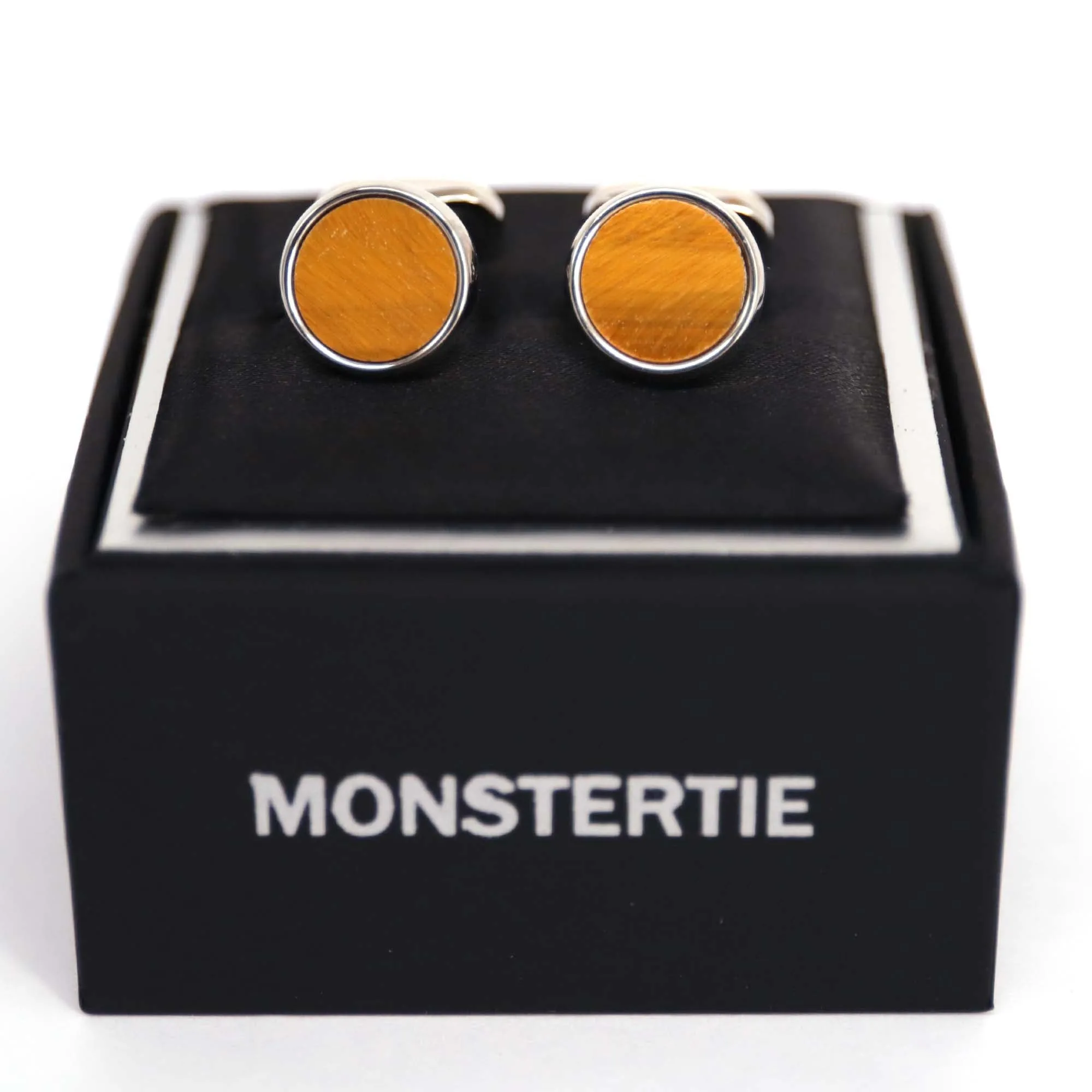 MonsterTie Semi precious AGRI TIGER EYE