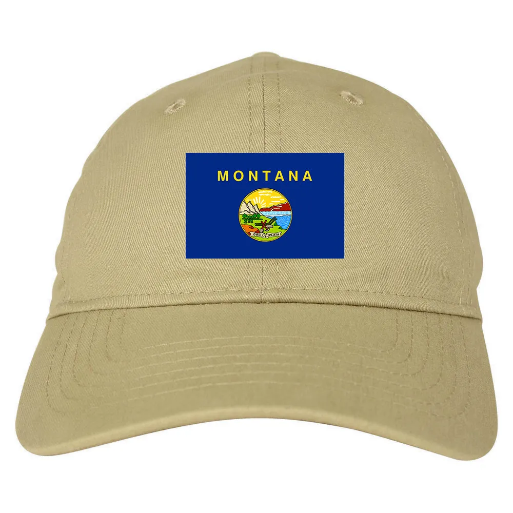 Montana State Flag MT Chest Mens Dad Hat