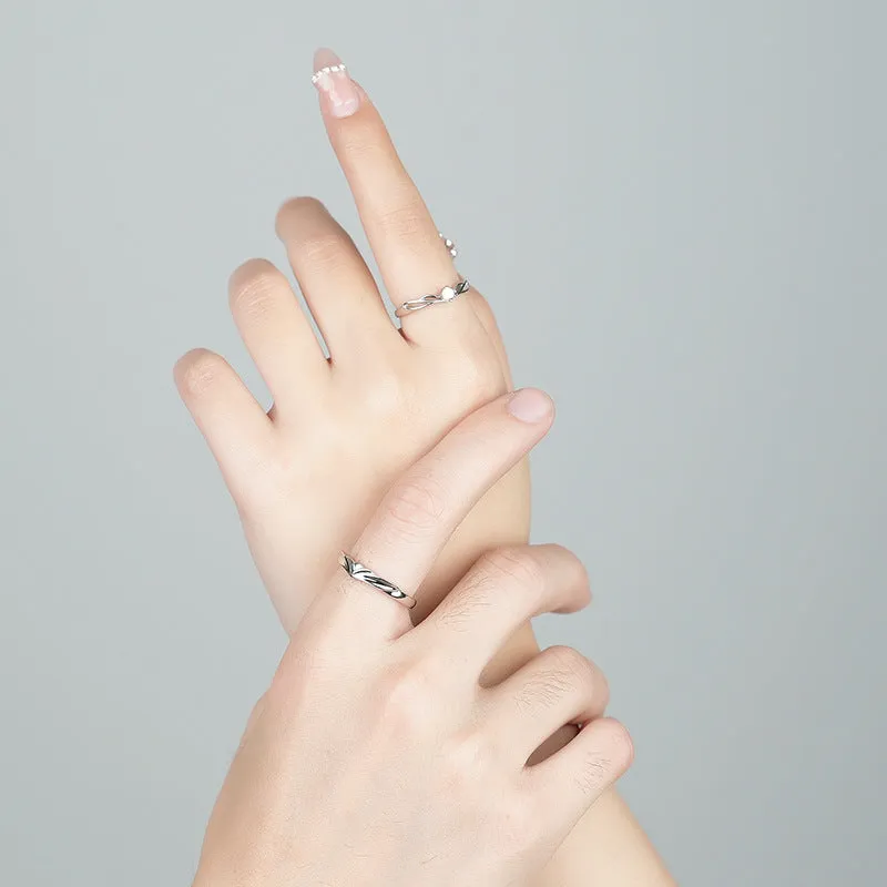 Moonstone Matching Rings for Him and Her