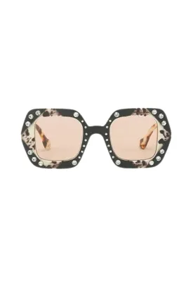 Mosaic Beige Sunglasses