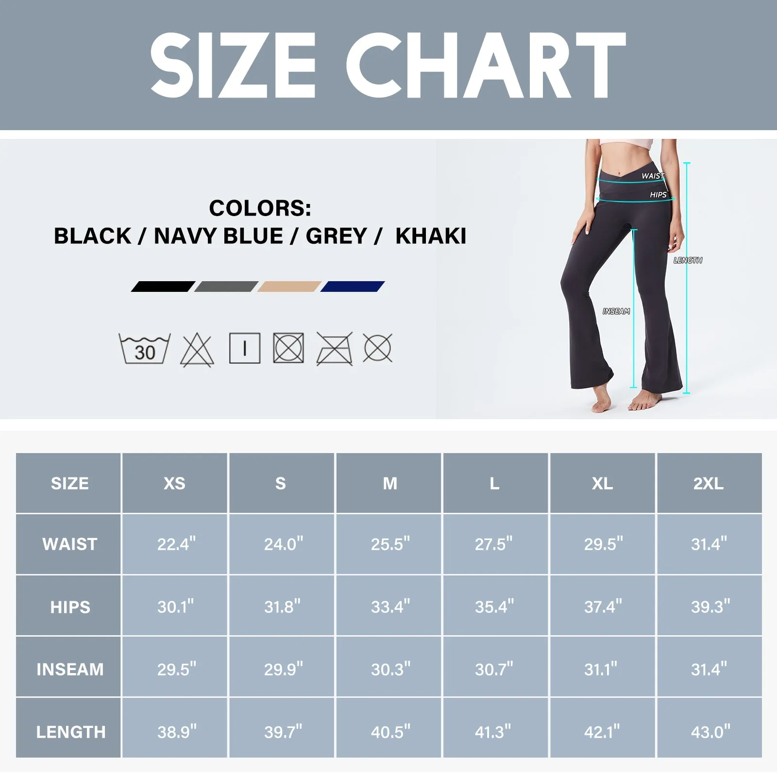 MOTEEPI Flare Leggings with Pockets High Waist Yoga Pants Crossover Bootcut Yoga Pants Stretchy