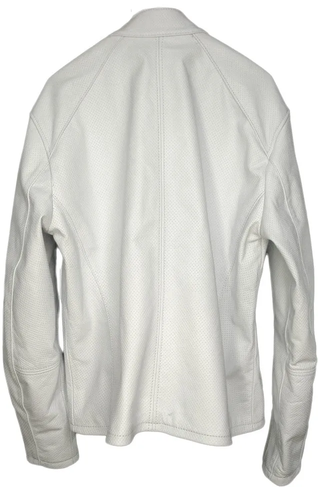 MOTOGP Leather Jacket Mesh - White