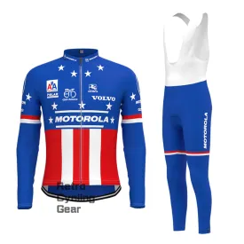 MOTOROLA Retro Long Sleeve Cycling Kits