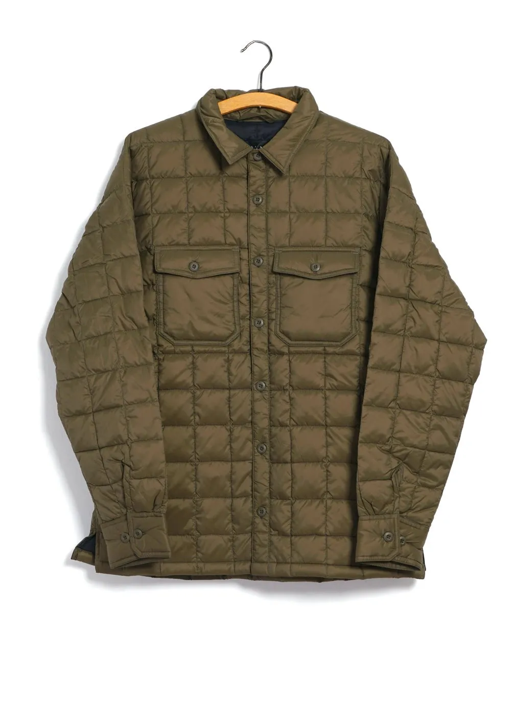 MOUNTAIN SHIRT | Long Sleeve Down Jacket | Olive