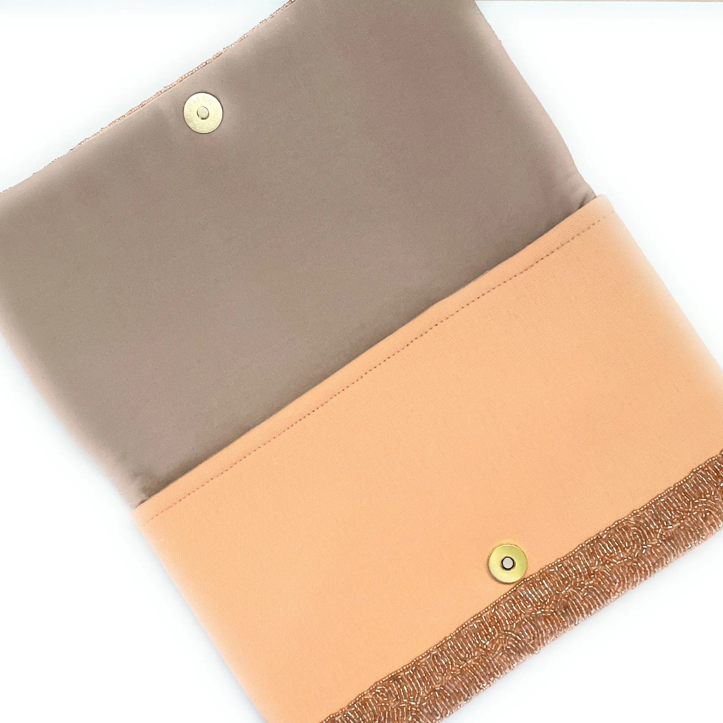 MRS Beaded Clutch Purse (Rose Gold)