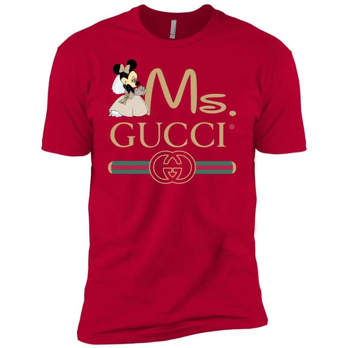 Ms Minnie Gucci Couple Disney Shirt Valentine's Day T-shirt Men Short Sleeve T-Shirt