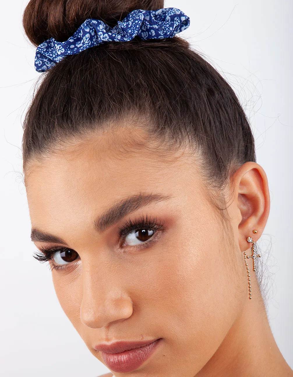 Multi-Design Blue Scrunchie Pack