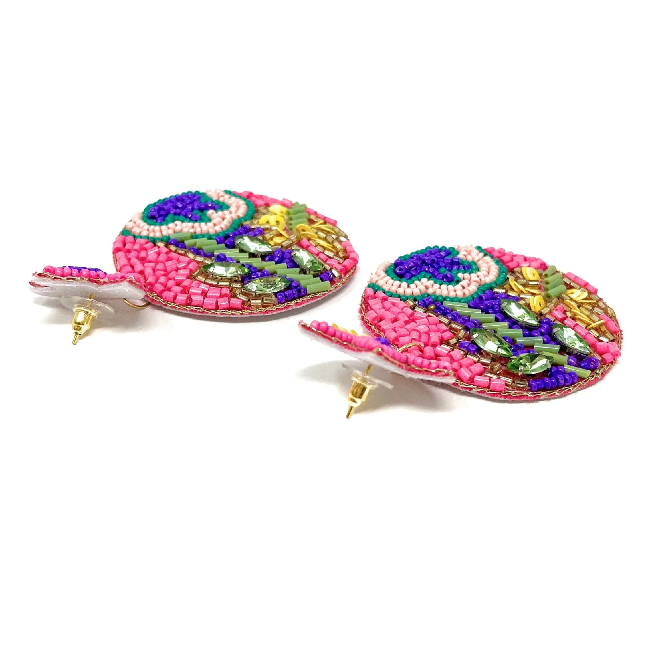 Multicolored Beaded Earrings