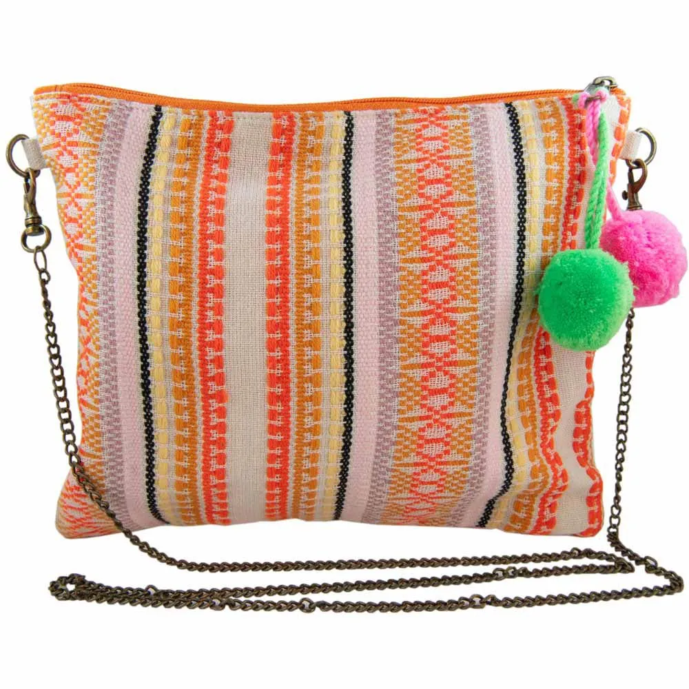 Multicolored Sequined Arrow Wholesale Crossbody Clutch Bag