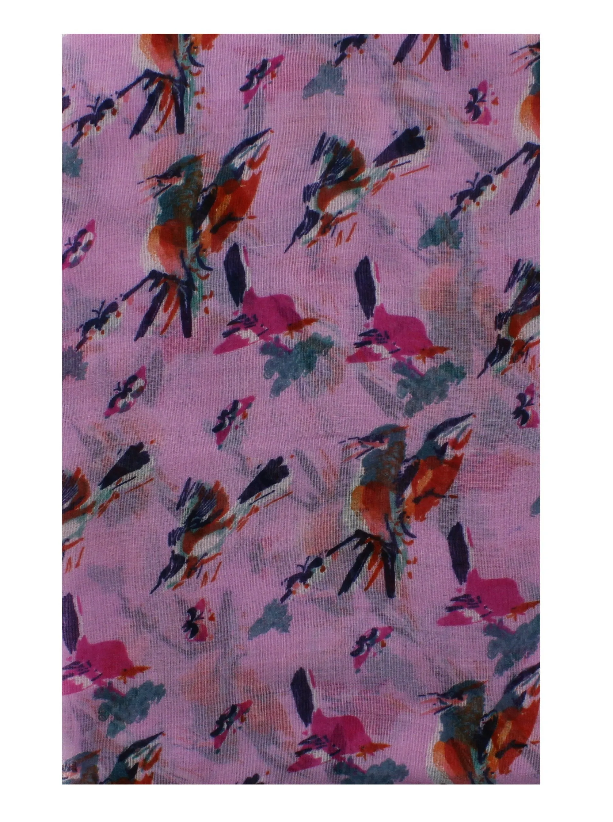 Multicolour Bird on Scarf