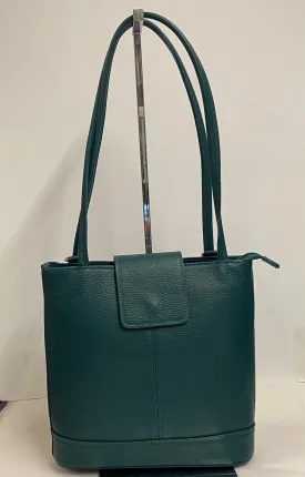 Multiway Leather Bag - Teal