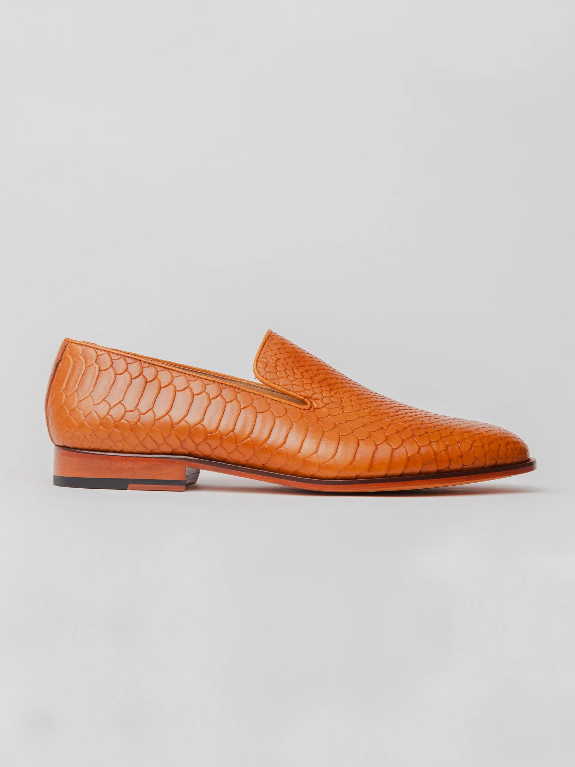 Murano Embossed Loafer -  Tan