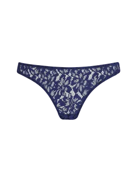 Muse by Coco de Mer Beatrice Brazilian Knicker in Navy