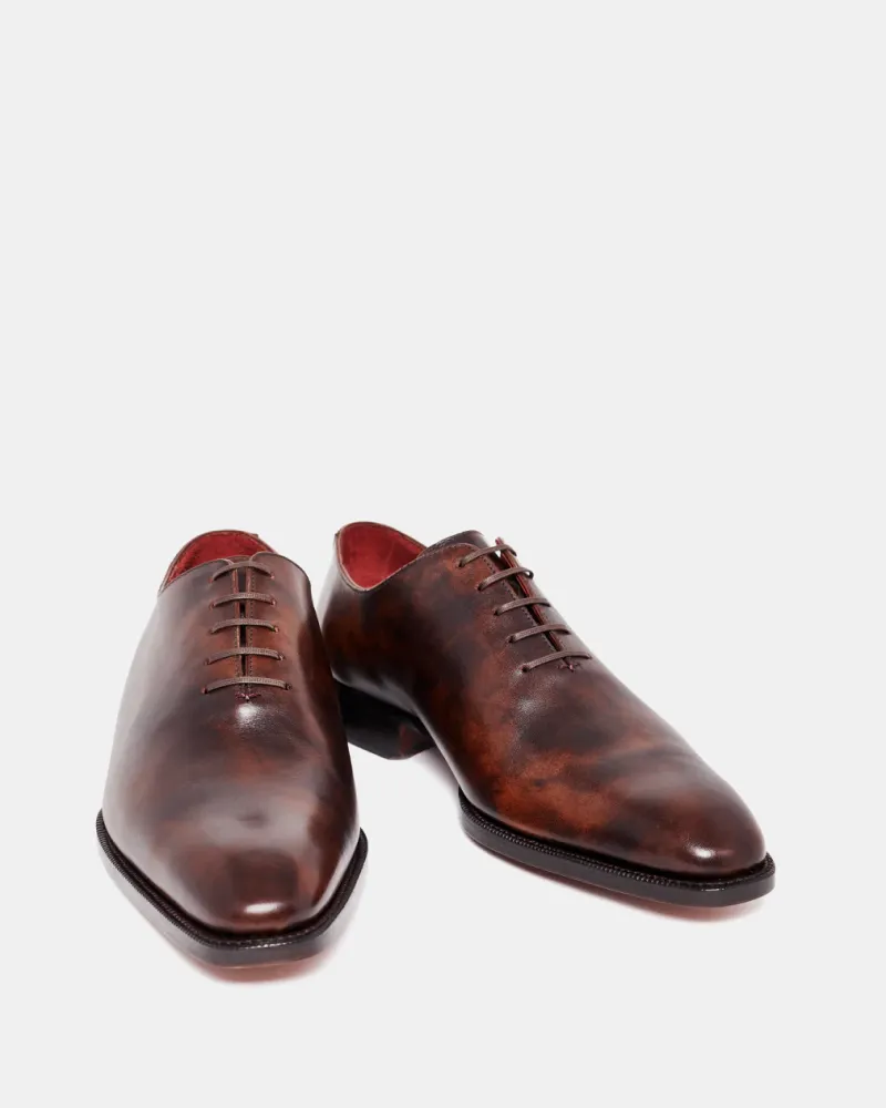 Museum Brown Wholecut Oxford Dress Shoe