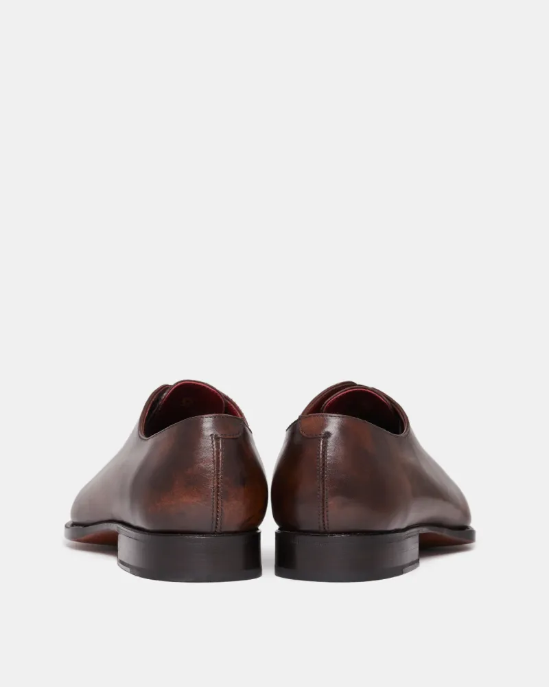 Museum Brown Wholecut Oxford Dress Shoe