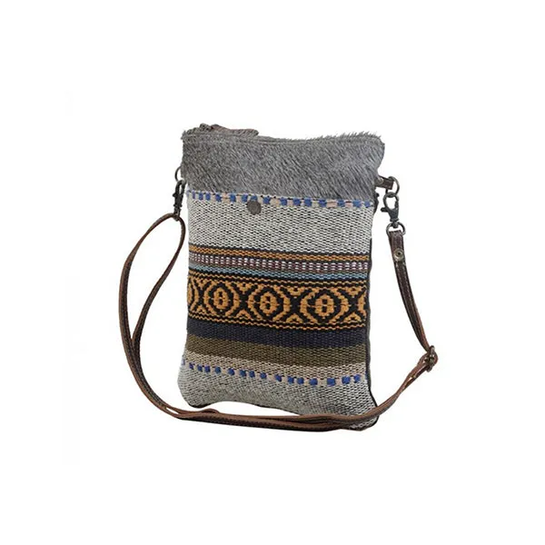 Myra Bag Tribal Pattern Small & Crossbody Bag, Grey