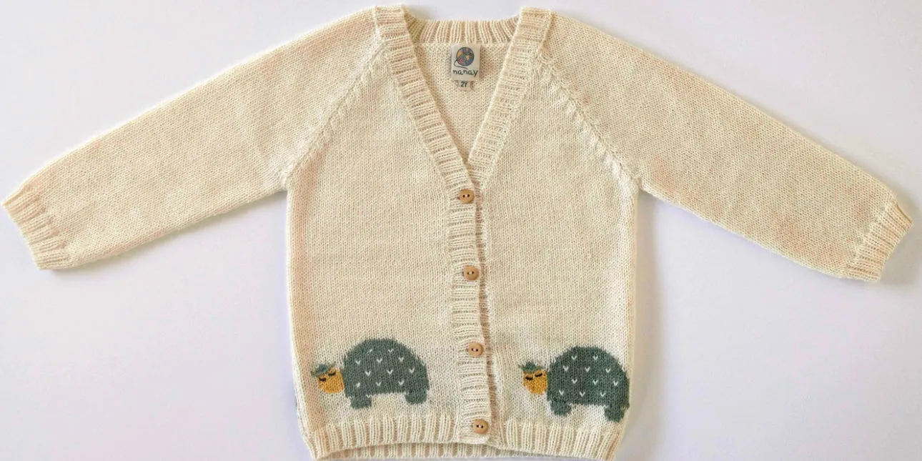 Nanay Kids Turtle Cardigan