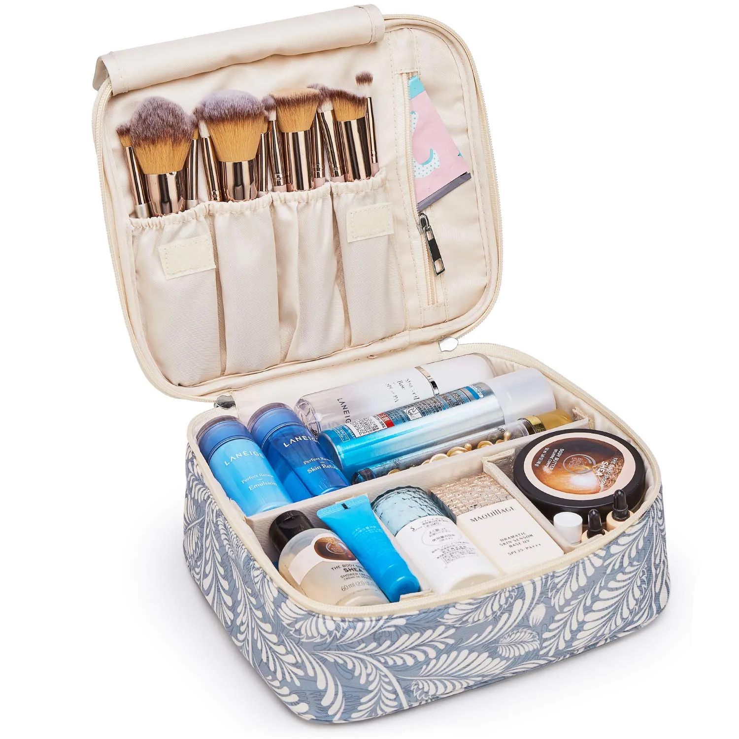 Narwey Travel Large Cosmetic Case Makeup Bag