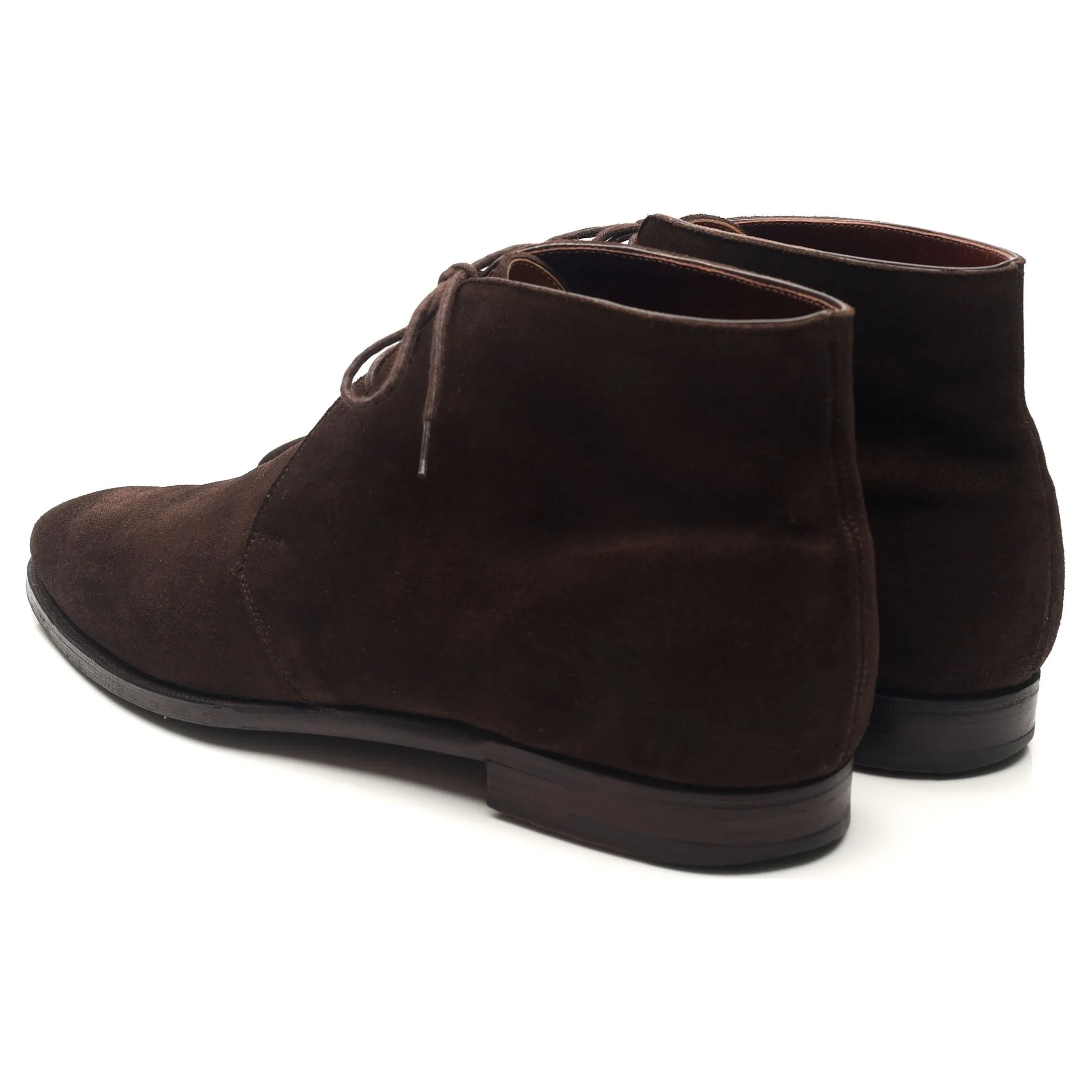 'Nathan' Dark Brown Suede Chukka Boots UK 9 E