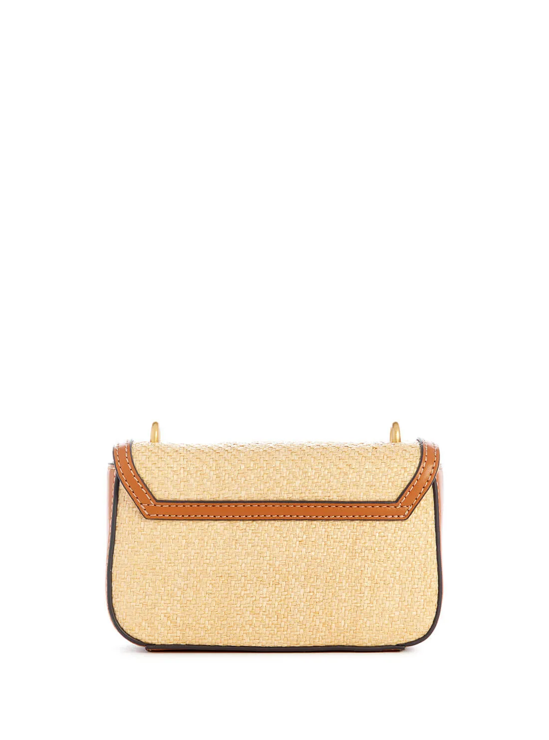 Natural and Brown G Status Mini Crossbody Bag