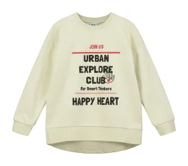 Natural 'Urban Explore Club' Relaxed Fit Sweater