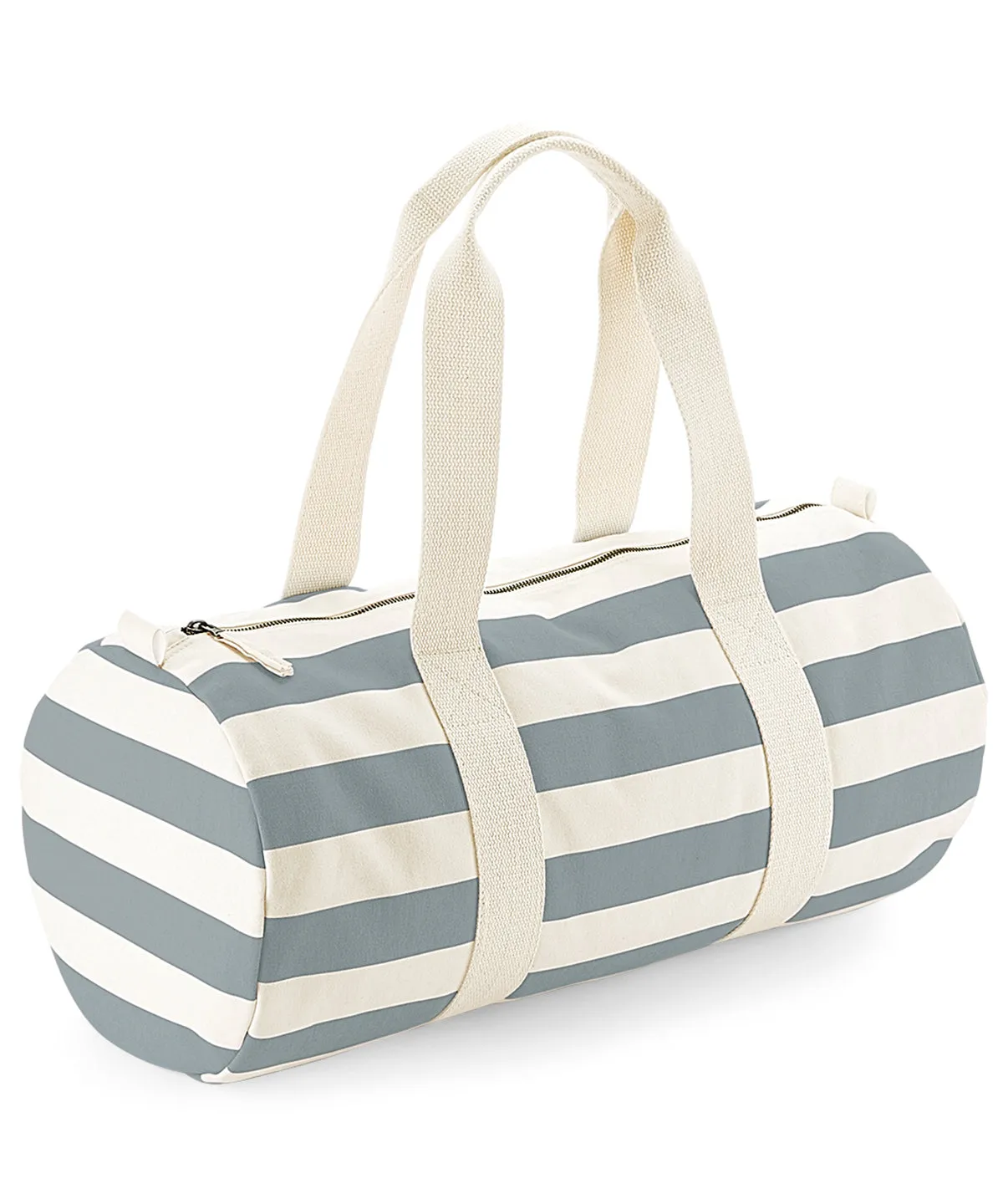 Natural/Grey - Nautical barrel bag