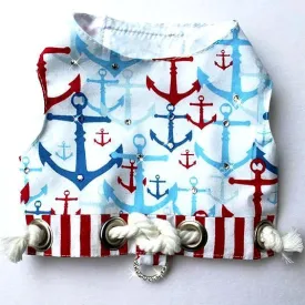 Nautical Anchor Resort Dog Harness Vest