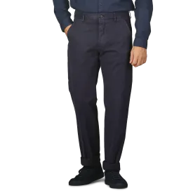 Navy Blue Cotton Stretch Model 8 Chinos