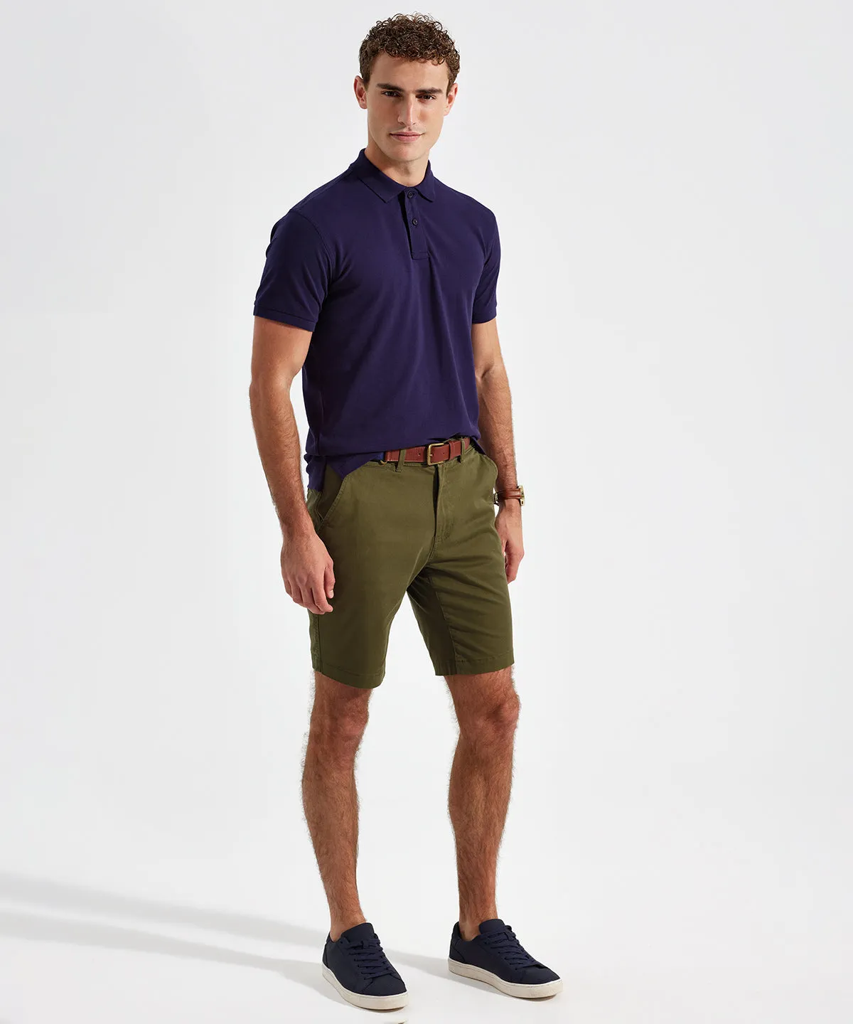 Navy - Men’s lightweight chino shorts