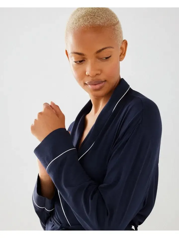 Navy Modal Robe