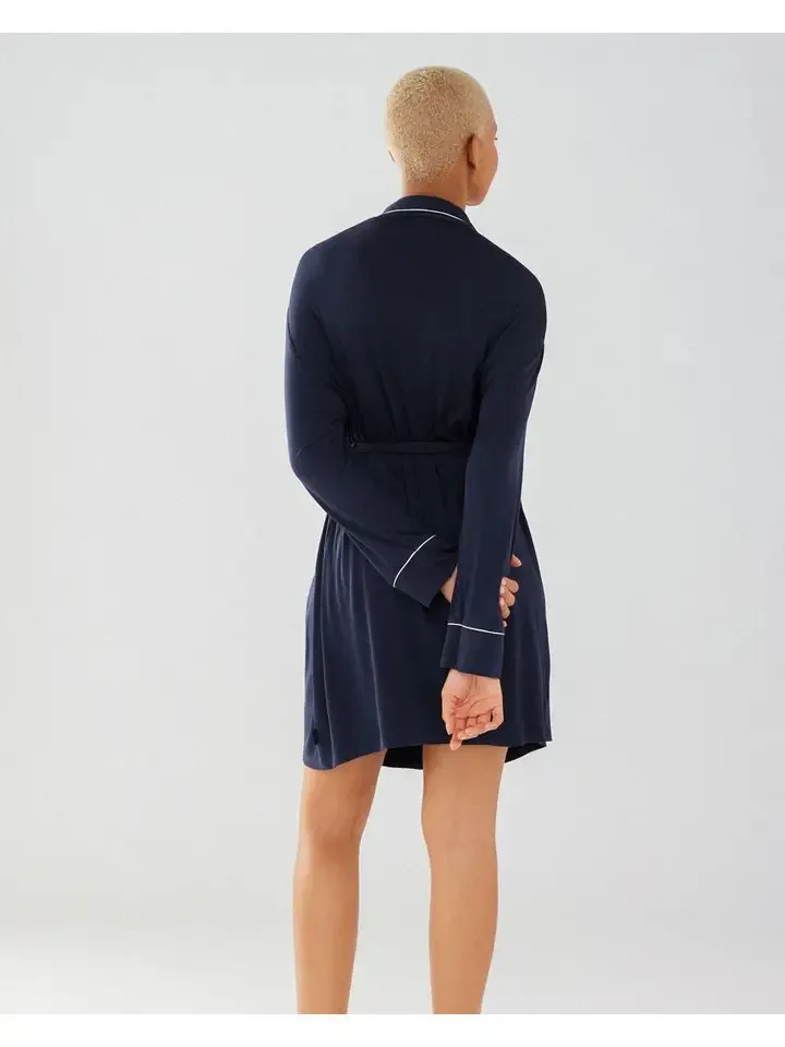 Navy Modal Robe