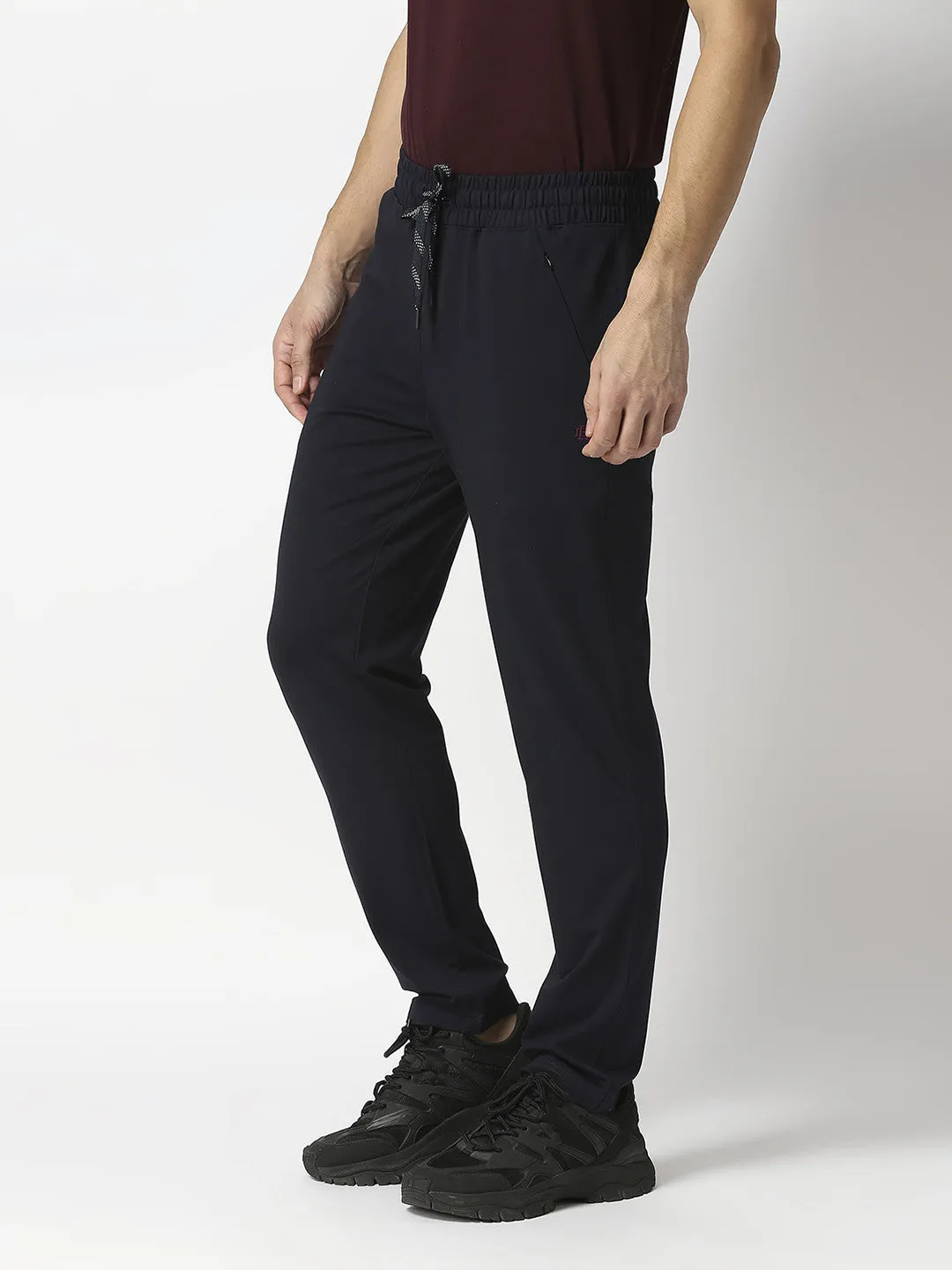 Navy Tencel Lycra Track pant