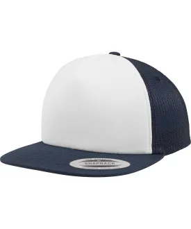 Navy/White/Navy - Foam trucker with white front (6005FW)