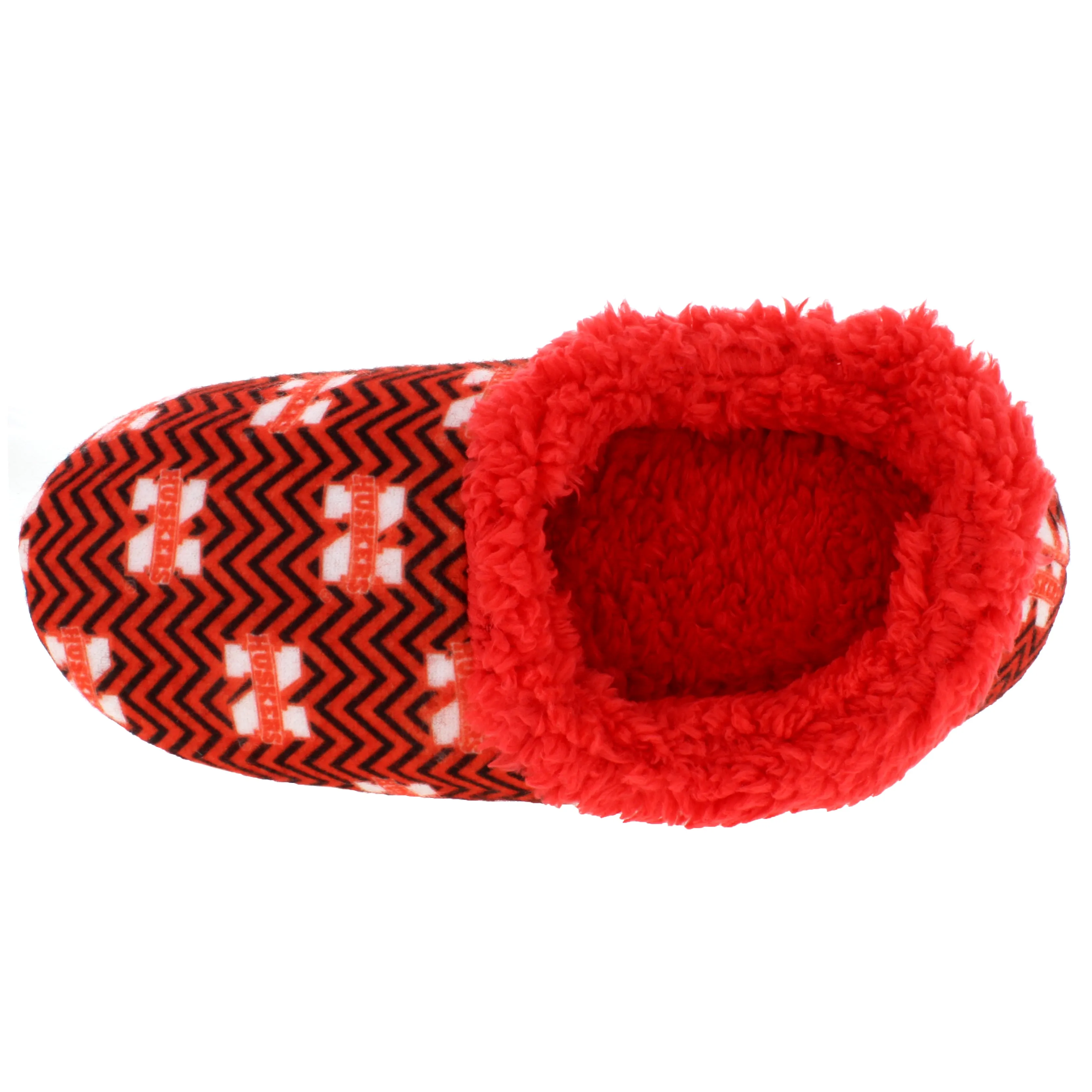 Nebraska Cornhuskers Chevron Slip On Slippers