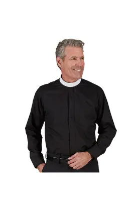 Neckband Collar Clergy Shirt - Long Sleeve - OF201