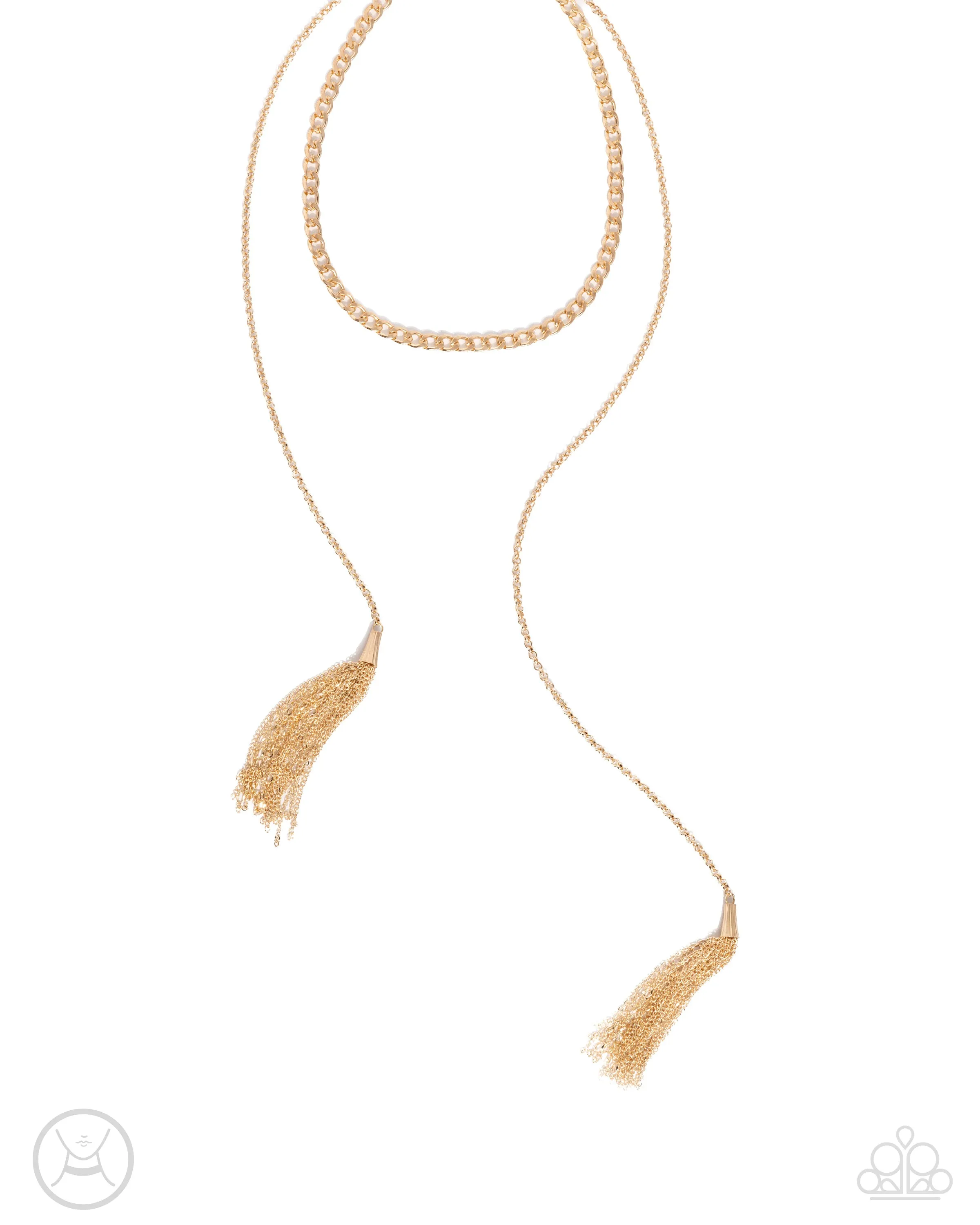 Necklaces Tassel Theme - Gold N346