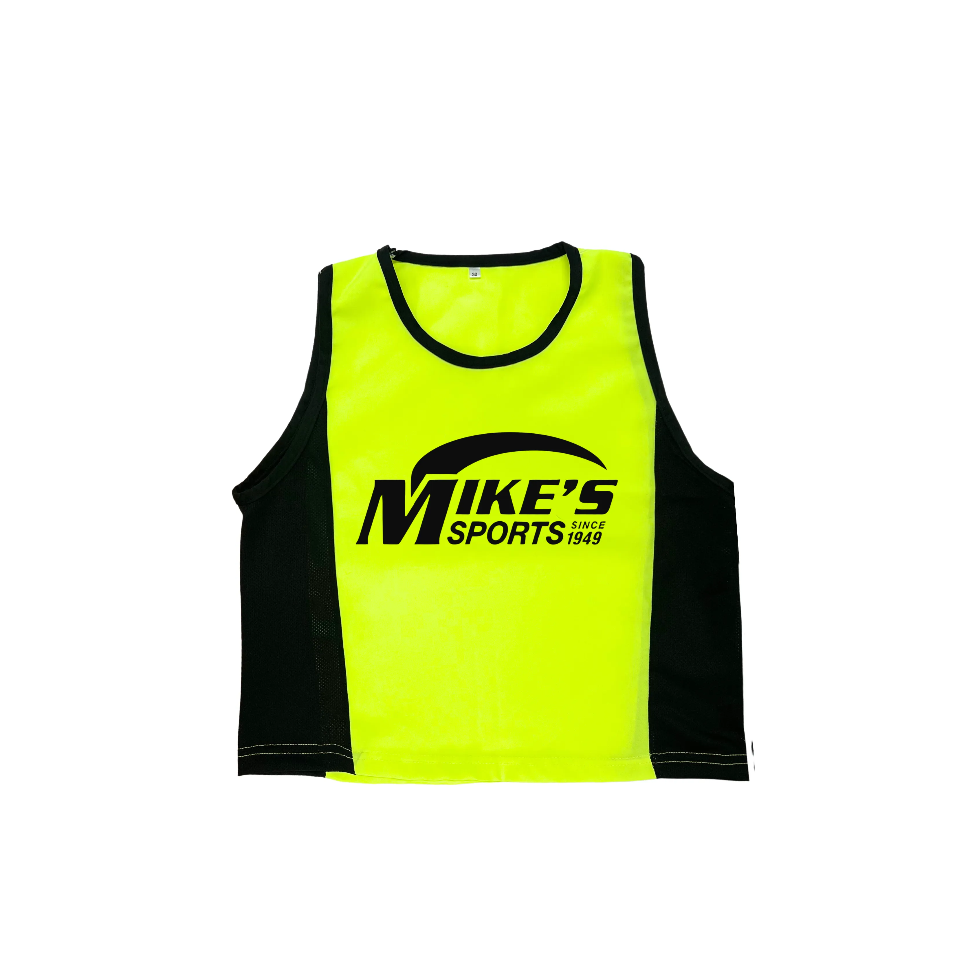 NEON BIB VESTS MIKES BRANDED (SET OF 10)