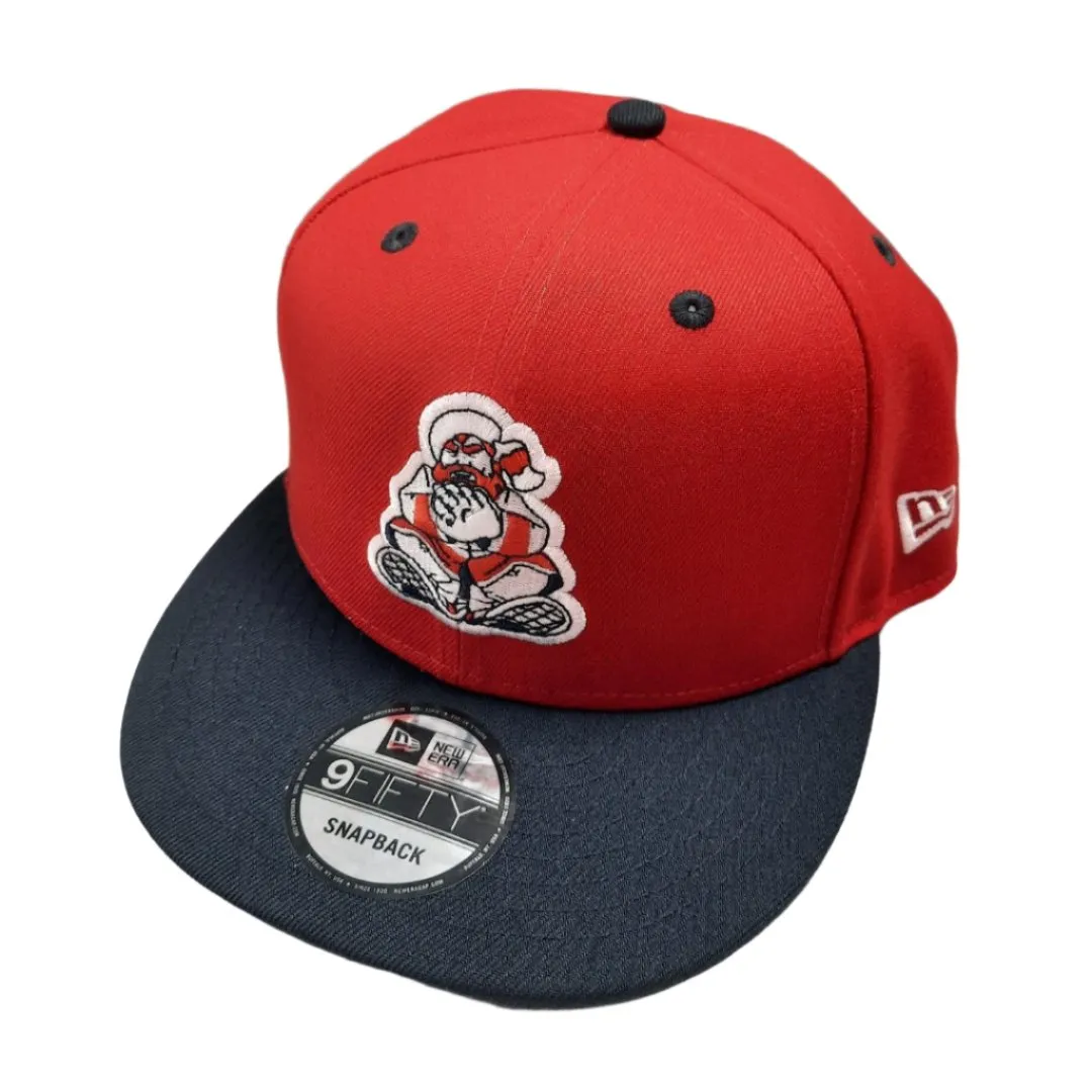 New Era Men's PCL Trappers Custom 950 Snapback Cap Red/Navy