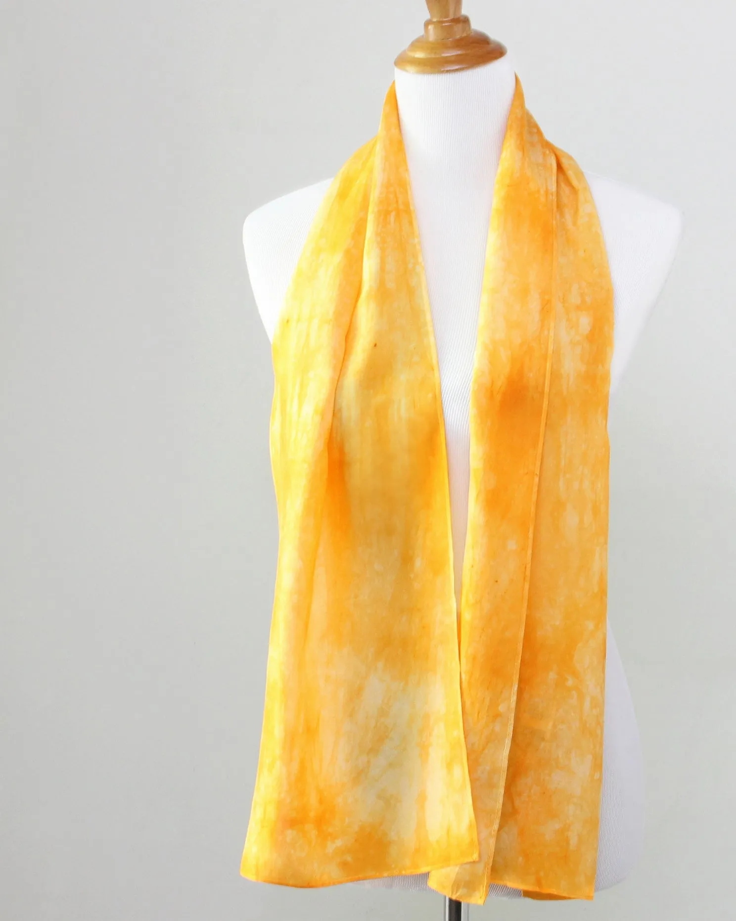 NEW! Hand Dyed Silk Scarf in Dandelion Gold by Ten Thousand Dandelions