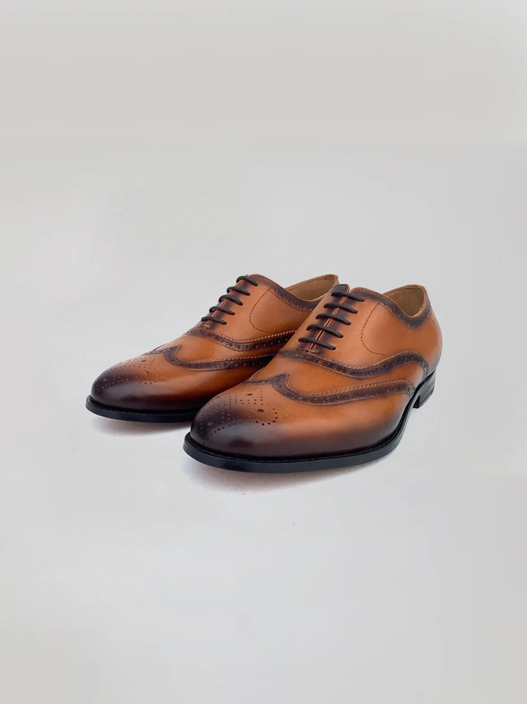 Nicholas Wingtip Oxford - Cognac