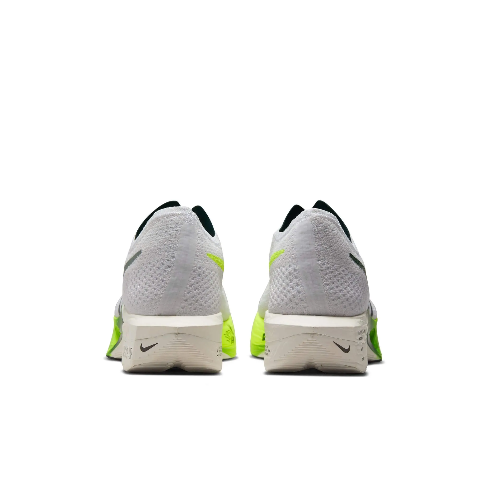 Nike | Men's Vaporfly 3 Road Racing Shoes - White/Pro Green-Volt-Sail