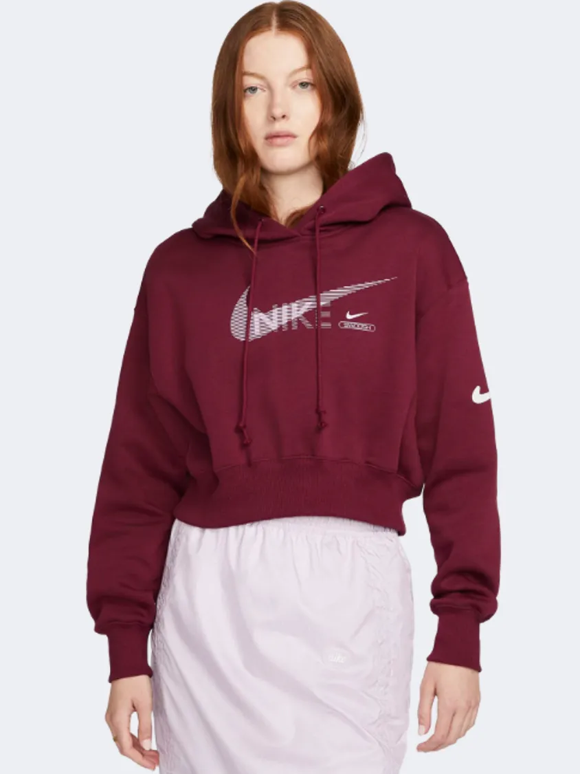 Nike Sportswear Swoosh Women Lifestyle Hoody Betroot